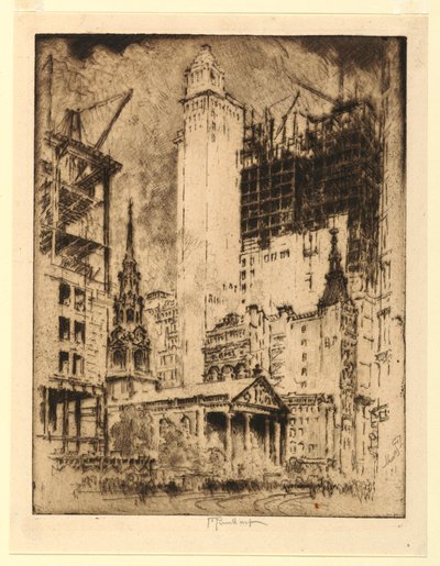 Aziz Paul, New York by Joseph Pennell