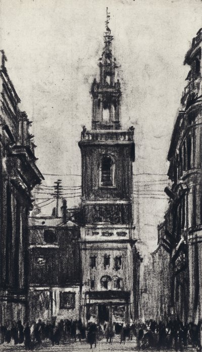 Aziz Stephen, Walbrook by Joseph Pennell