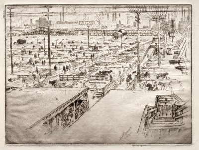 Depolar, Şikago by Joseph Pennell