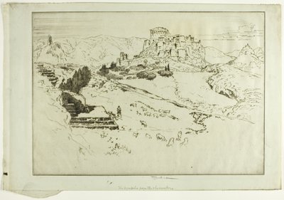 Gözlemevinden Akropolis by Joseph Pennell