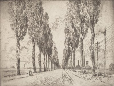 Cadde, Valenciennes, 1910. by Joseph Pennell