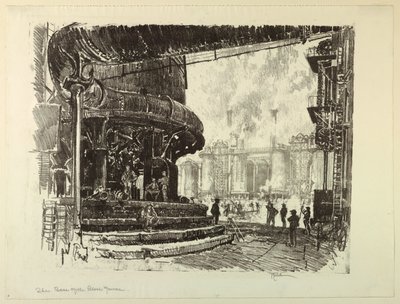 Yüksek Fırının Temeli by Joseph Pennell