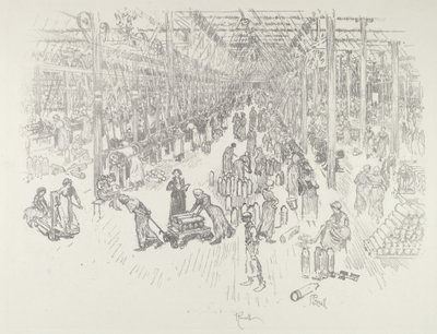 Bin Kızın Körfezi, 1916. by Joseph Pennell