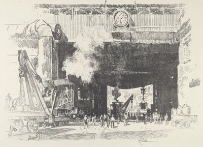 Büyük Dükkanın Büyük Kapısı by Joseph Pennell