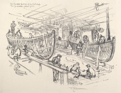 Tekne Üreticileri, 1917. by Joseph Pennell