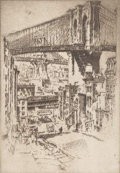 Köprüler, Brooklyn, 1921. by Joseph Pennell