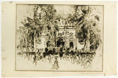 Katedral, Panama by Joseph Pennell