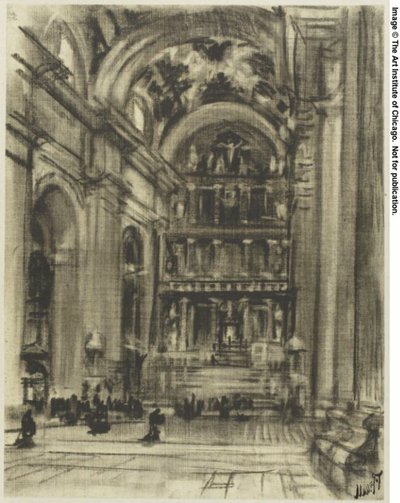 Neşeli Gotik Manastırlar, Toledo by Joseph Pennell