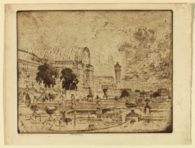 Kristal Saray, Londra by Joseph Pennell