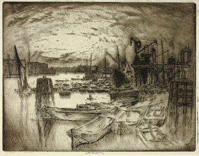 Rıhtım Kafası by Joseph Pennell