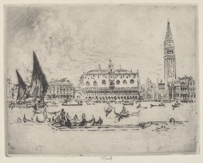 Doge Sarayı by Joseph Pennell