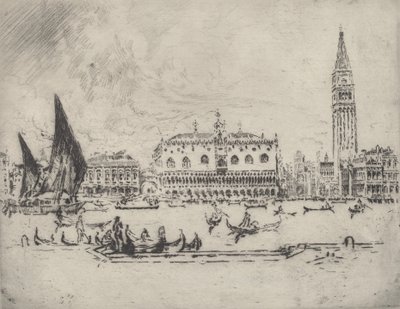 Doge Sarayı, 1883. by Joseph Pennell
