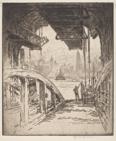 Feribot Evi by Joseph Pennell