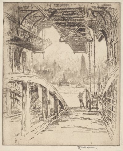 Feribot Evi by Joseph Pennell