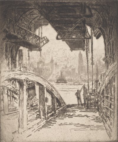 Vapur Köşkü, 1919. by Joseph Pennell