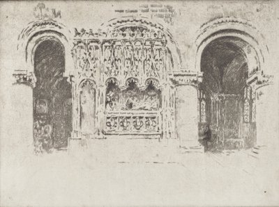 Kurucu Mezarı, Büyük Aziz Bartholomew Kilisesi, 1903. by Joseph Pennell