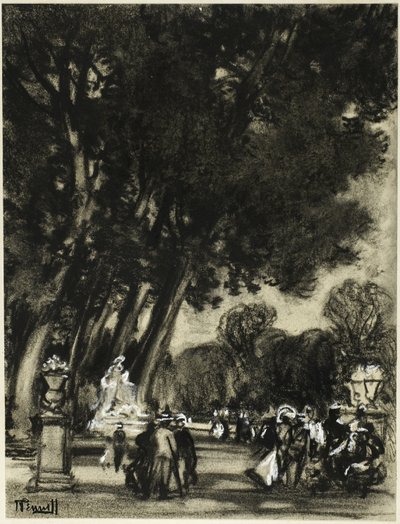 Adanın Bahçesi, Aranjuez by Joseph Pennell