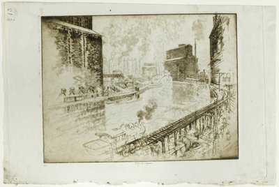 Tahıl Asansörleri, Chicago by Joseph Pennell