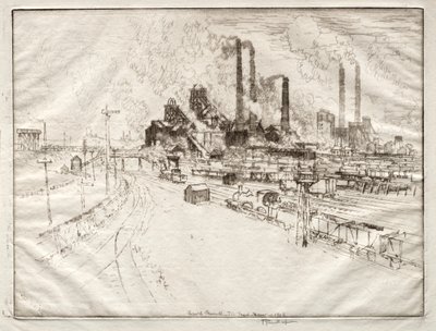 Sheffield Yakınındaki Büyük Ana by Joseph Pennell