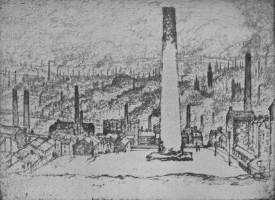 Büyük Yığın, Bradford, 1909 by Joseph Pennell