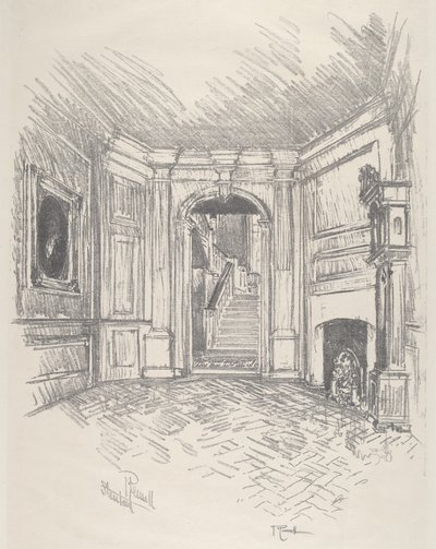 Salon, Stenton, 1912. by Joseph Pennell