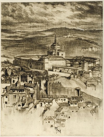 Aziz John Darülaceze, Toledo by Joseph Pennell