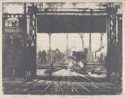 Demir Kapı, Charleroi by Joseph Pennell