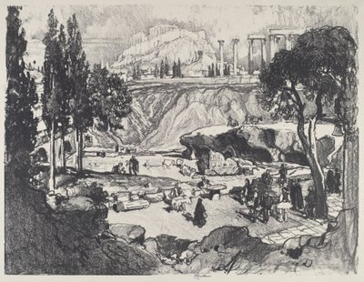 Küçük Şenlik, Atina, 1913. by Joseph Pennell