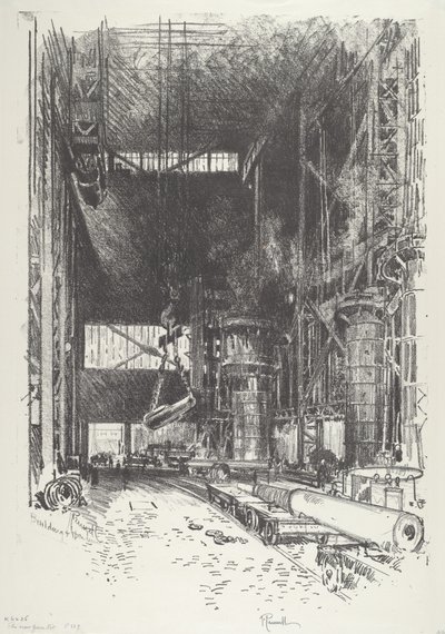 Yeni Silah Çukuru, 1916. by Joseph Pennell