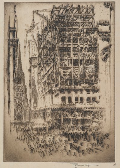 Yeni Borsa, 1921 by Joseph Pennell