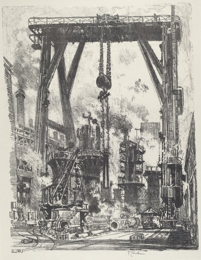 Eski Silah Çukuru by Joseph Pennell