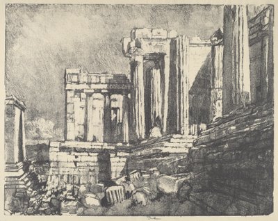 Propylaea, Atina by Joseph Pennell
