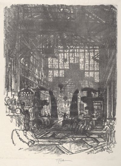 Perçinciler, 1917. by Joseph Pennell