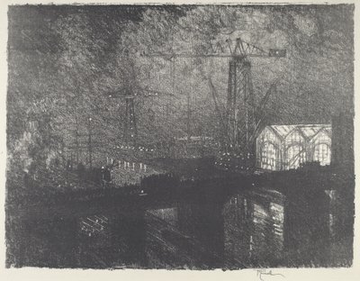 Gece Dükkanlar, Değişen Vardiyalar by Joseph Pennell