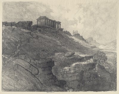 Duvardaki Tapınaklar, Girgenti by Joseph Pennell