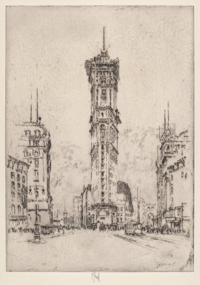 Times Binası by Joseph Pennell