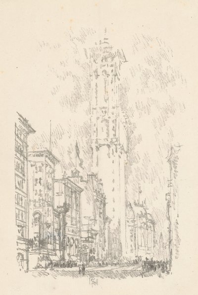 Times Binası by Joseph Pennell