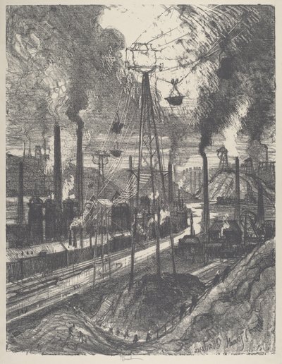 Gezginler, Charleroi by Joseph Pennell