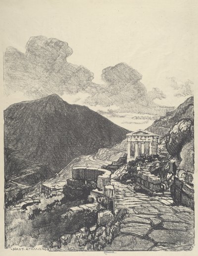 Atina Hazinesi, Delphi by Joseph Pennell