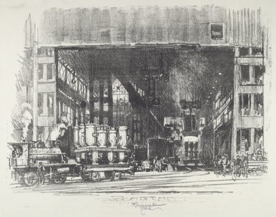 Kutular, Büyük Kabukların Dökümü, 1916. by Joseph Pennell