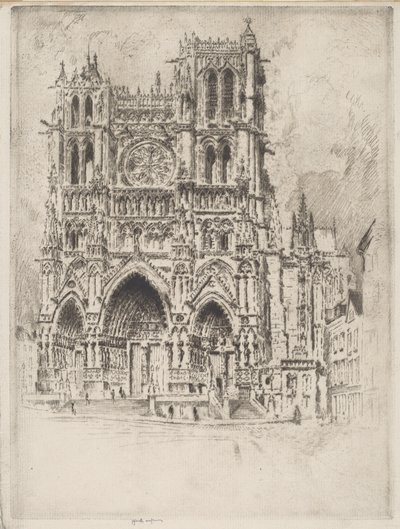 Batı Cephesi, Amiens by Joseph Pennell
