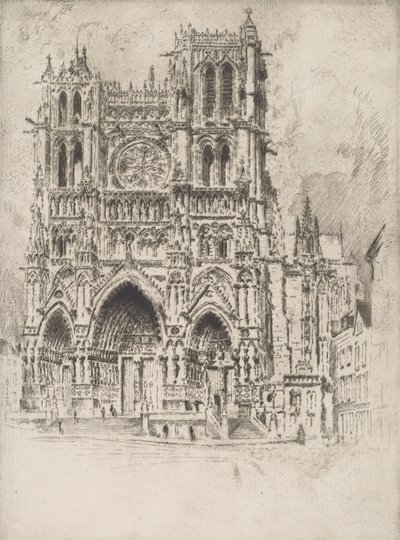 Batı Cephesi, Amiens, 1907. by Joseph Pennell