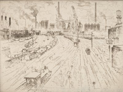 İzler, Oberhausen, 1910. by Joseph Pennell