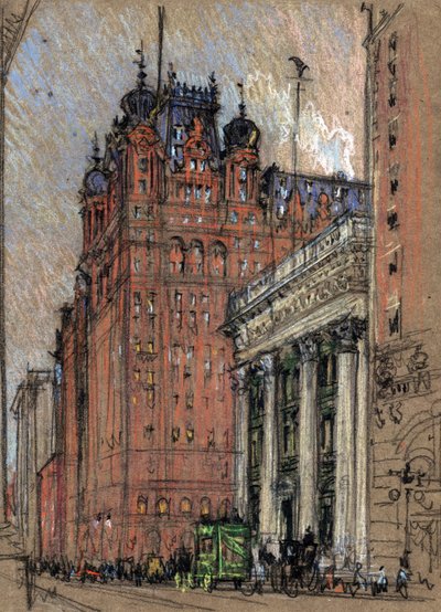 Waldorf Astoria Otel by Joseph Pennell