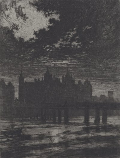 Whitehall Mahkemesi, 1903. by Joseph Pennell