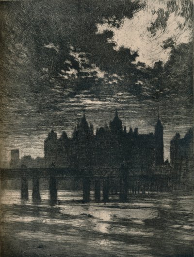 Whitehall Mahkemesi, 1903. 1906-7 by Joseph Pennell