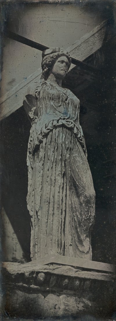Caryatid, Erechtheion, Atina, 1842. by Joseph Philibert Girault De Prangey