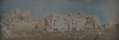 Altıgen Mahkeme, Jüpiter Tapınağı, Baalbek, 1843. by Joseph Philibert Girault De Prangey