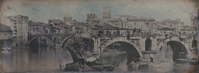 Ponte Rotto Pons Aemilius, Roma, 1842 by Joseph Philibert Girault De Prangey