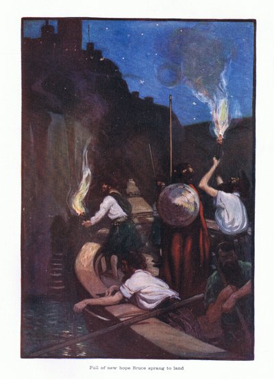 Yeni umutlarla dolu Bruce karaya çıktı, 1910 by Joseph Ratcliffe Skelton